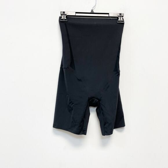 Maidenform Women's Shapewear High Waist Firm Mid Thigh Shaping Shorts Black L - Picture 2 of 4